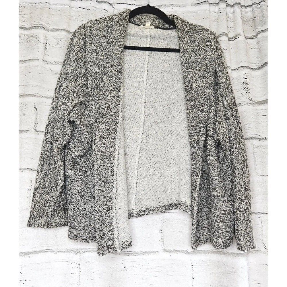 Soft Joie Gray Black Speckled Long-Sleeved Women's Small Cardigan
